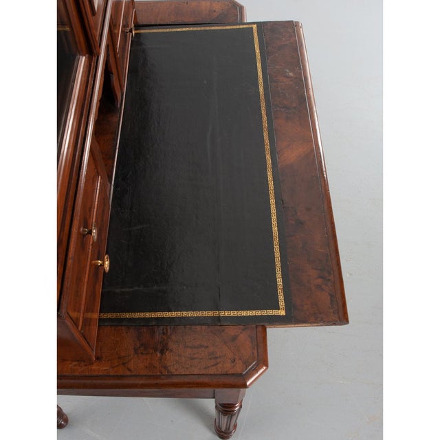 French 19th Century Walnut Secretary Desk For Sale - Image 9 of 12