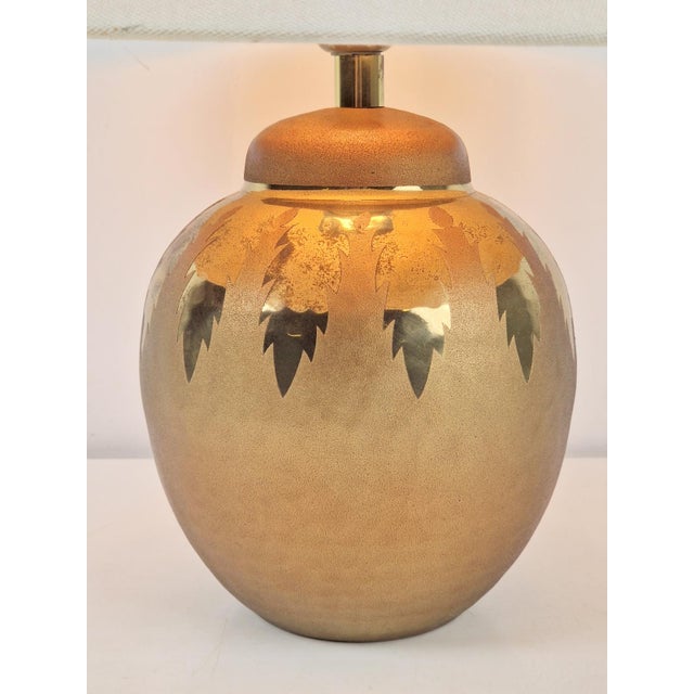 Regency Sphere Table Lamp in Brass by Louis Drimmer, France, 1970s For Sale - Image 6 of 9