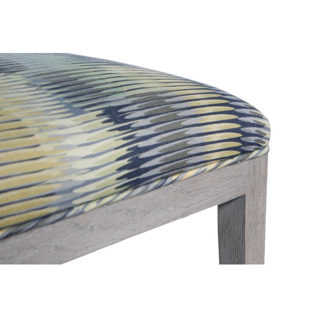 1990s Basset Attributed Oval Back Side Chairs, a Pair For Sale - Image 5 of 7