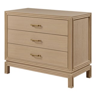 Century Furniture Lewis Large 3 Drawer Nightstand-Stocked For Sale
