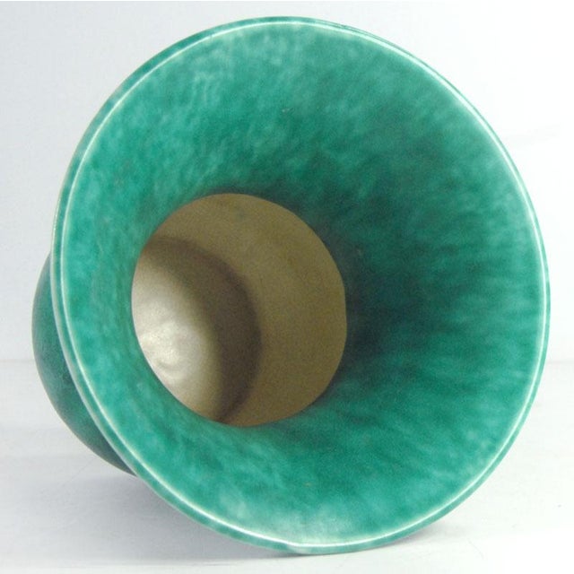 English Green Glaze Pottery Vase, 1930s For Sale - Image 3 of 9
