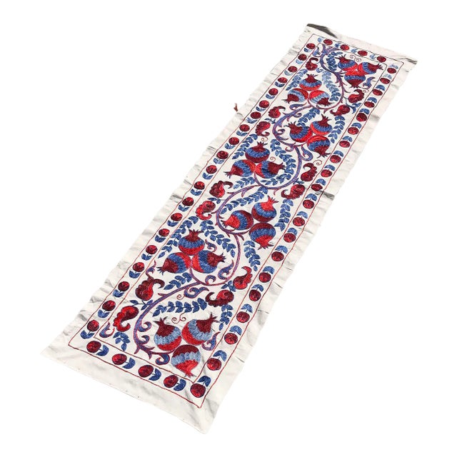 Decorative Suzani Handmade Tablecloth Table Runner For Sale