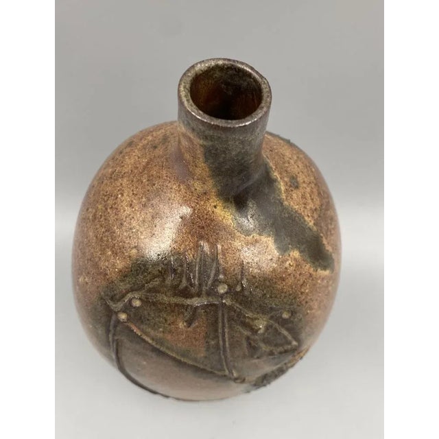 West German Fat Lava Style Studio Ceramic Vase by Luise Duncker, Germany, 1960s For Sale - Image 6 of 10