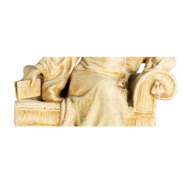 Sculpture Materials Unknown, The Pensive Woman, 20th Century, Patinated Plaster For Sale - Image 7 of 8