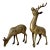 Solid Brass Deers, Pair For Sale