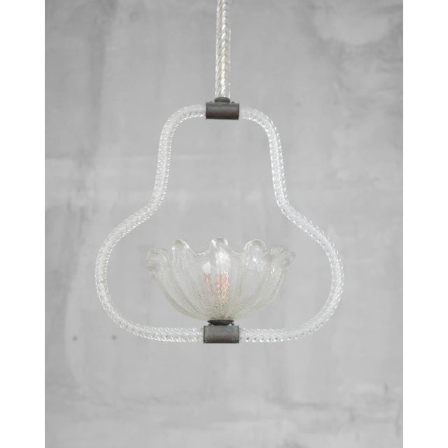 Art Deco Murano Glass Pendant attributed to Ercole Barovier, Italy, 1930s For Sale - Image 8 of 8