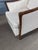 Wood McGuire Style Rattan Armchairs, Walnut Finish and Neutral Upholstery, a Pair For Sale - Image 7 of 8