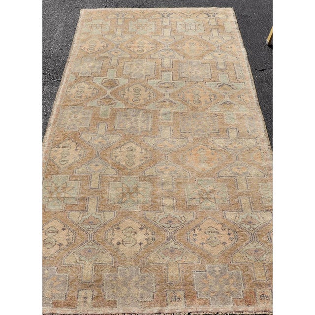 Taupe Antique Konya Rug With Soft Sand, Warm Beige, Pale Taupe, and Faded Clay For Sale - Image 8 of 12