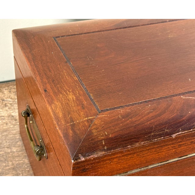 Antique c.1920's Benson & Hedges Wooden Cigar Humidor Box For Sale - Image 14 of 17