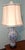 This is a Maitland-Smith (Hong Kong) vintage Chinese porcelain hand painted table Lamp with a smooth glossy glaze, circa...