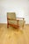 Vintage Wood Lounge Chair with Olive Green Long Pile Upholstery, 1970 For Sale - Image 9 of 13