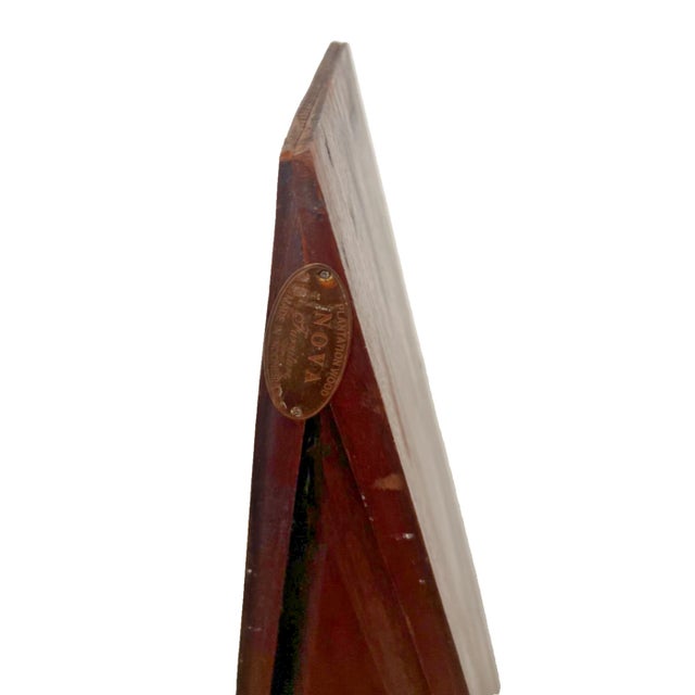 Brown Vintage Nova Furniture Chest of Drawers Pyramid Shape Apothecary Storage Dresser For Sale - Image 8 of 13