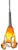 Art GLass Abstract Orange Looped Pendant Light For Sale - Image 11 of 18