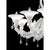 White Venetian Ca Rezzonico Murano Glass Chandelier with Clear Glass Drops by Simoeng for Simoeng For Sale - Image 6 of 7