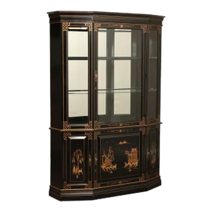 Jasper Cabinet Chinoiserie Decorated China Display Case