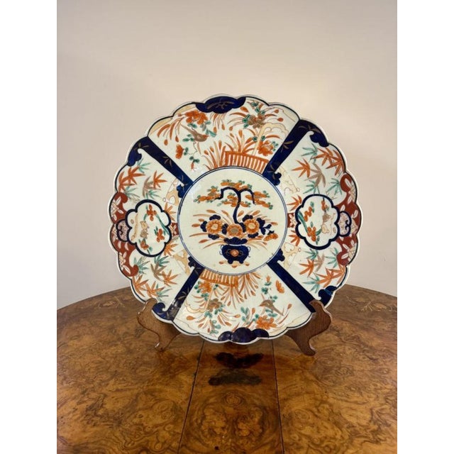 Antique Japanese Imari Charger, 1900s For Sale - Image 3 of 5