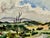 Rustic 1950s Henry Emil Salloch Original Watercolor on Paper Country Ridge. For Sale - Image 3 of 6