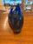 Peter VanderLaan Cobalt Blue Sculptural Studio Art Glass Vase For Sale - Image 9 of 9