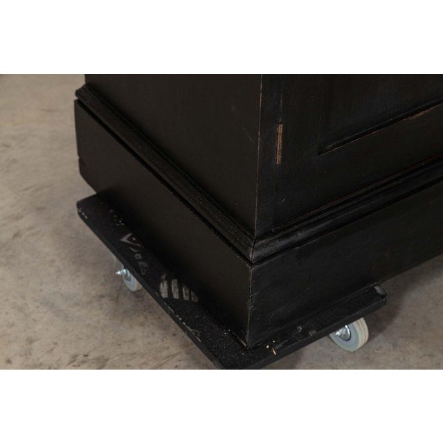 19th Century English Pine Ebonised Dresser Base, 1890s For Sale - Image 13 of 16