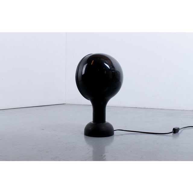 1970s Black Drive Table Lamp by Adalberto Dal Lago for Bieffeplast, 1970s For Sale - Image 5 of 7