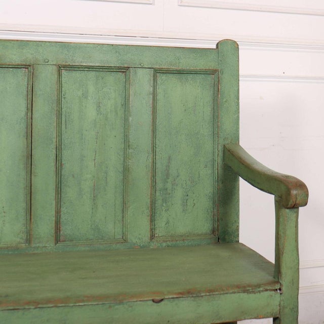 Vintage Welsh Farmhouse Bench in Pine For Sale - Image 4 of 12