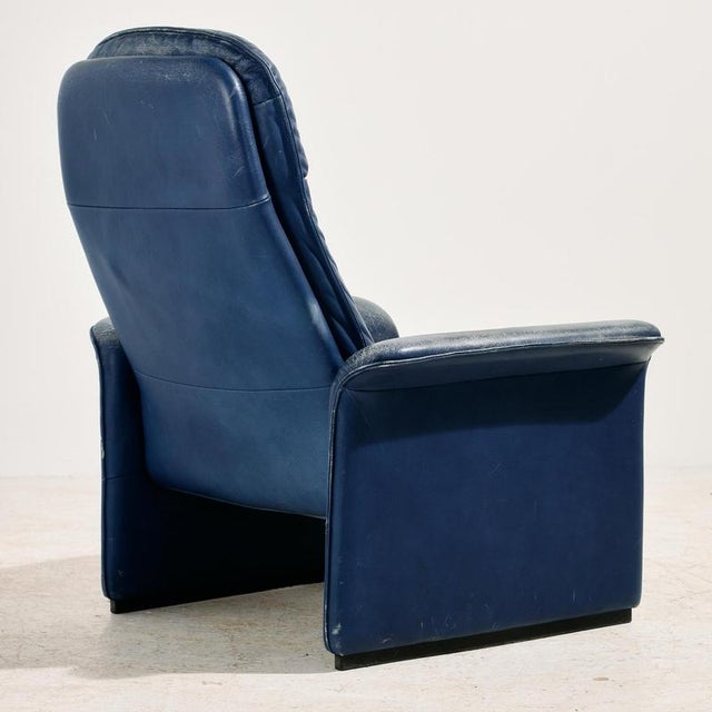 Set of DS 50 Leather Chair and Ottoman from de Sede, 1980s For Sale - Image 3 of 9