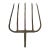 19th-Century Hand-Forged Five-Prong Iron Fishing Spear For Sale