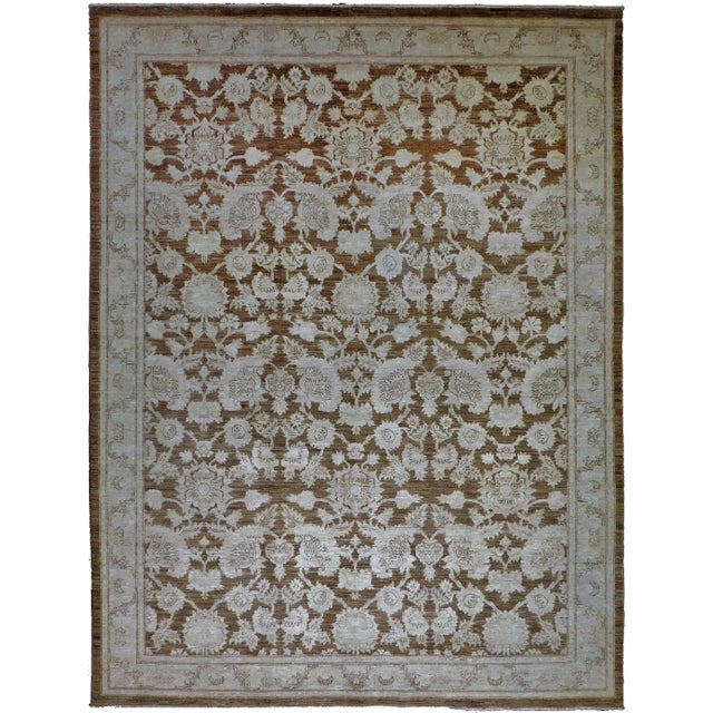Fine Handmade Natural Dye Luxury Rug. 6'x 8'10" For Sale - Image 12 of 12