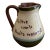 Late 19th Century English Torquay Motto Pitcher With Sailboats, Devon Earthenware Pottery For Sale