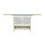 Mid-Century Drop-Leaf Buffet Server, White Lacquer, Cane Front For Sale