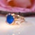 2.1Ct Boulder Opal Cabochon Ring With Natural Diamond Accents: Solid 14k Gold, Size 6.75 For Sale - Image 10 of 10