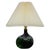 Dark Emerald Art Glass Table Lamp by Michael Bang for Holmegaard, 1972 For Sale - Image 9 of 9
