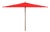 Aklin 6.5Ft X 10Ft Rectangle Wooden Pulley Market Umbrella (No Tilt), Red For Sale
