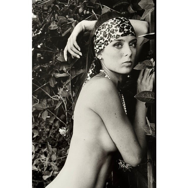 Michel Pinel, The Leopard Scarf, Nude, 2006, Original Silver Gelatin Print, Framed For Sale - Image 4 of 6