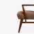 Brown Jens Risom Model 108 Accent Chair in Cinnamon Brown Alpaca With Walnut Frame For Sale - Image 8 of 10