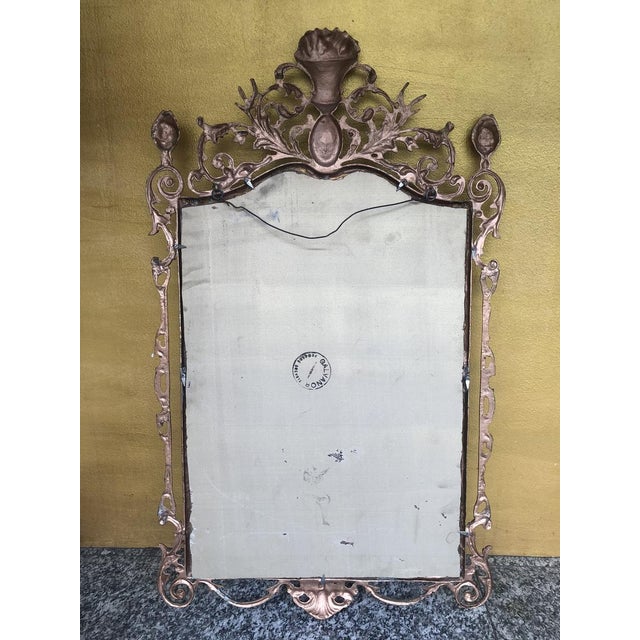 20th Century Baroque Mirror in Brass, Italy For Sale - Image 15 of 18