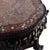 Brown 1920s Chinese Floral Carved Rosewood Rouge Marble Top Stand With Mother of Pearl Inlay For Sale - Image 8 of 12