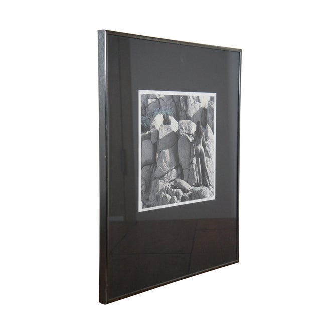Contemporary 1991 Karen D. Abbott Cabo San Lucas Mexico Black & White Nude Photograph 20", Framed For Sale - Image 3 of 11
