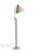 Metal Height-Adjustable Floor Lamp in Brass and Leather from Möllers Armatur, 1950s For Sale - Image 7 of 7