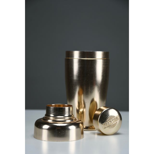 Mid-Century Modern Italian Gold Aluminum Martini Cocktail Shaker, 1960s For Sale - Image 10 of 10