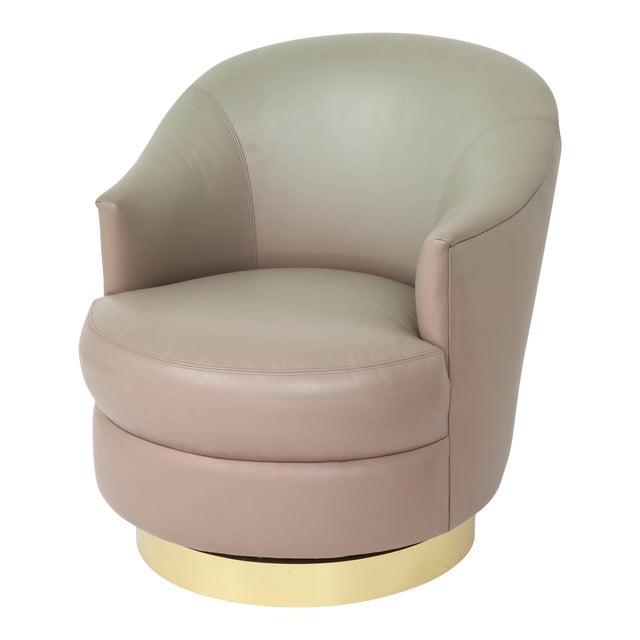 1990s Gray Ombre Leather Chair by Steve Chase For Sale