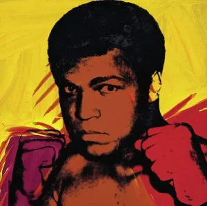 Contemporary Andy Warhol Muhammad Ali Print