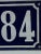Mid 20th Century French Blue & White Enamel House Building Sign “184” For Sale In Washington DC - Image 6 of 12