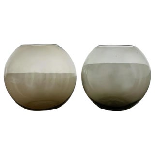Turmalin Ball Vases attributed to Wilhelm Wagenfeld for WMF, Germany, 1960s, Set of 2 For Sale