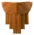 Handcrafted 'Barbara' Half-Dome Rattan Pencil Reed Wall Sconce Bent Rattan Art Deco Wall Light For Sale