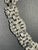 Art Deco signed KTF wide rhinestone link bracelet. The bracelet is 6.5” long and 18mm wide. Every single stone is original...