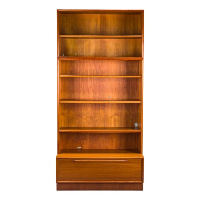 Large Vintage Bookcase in Teak by Heinrich Riestenpatt, 1960s For Sale