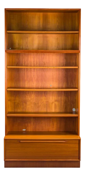 Large Vintage Bookcases in Teak by Heinrich Riestenpatt, 1960s, Set of 2