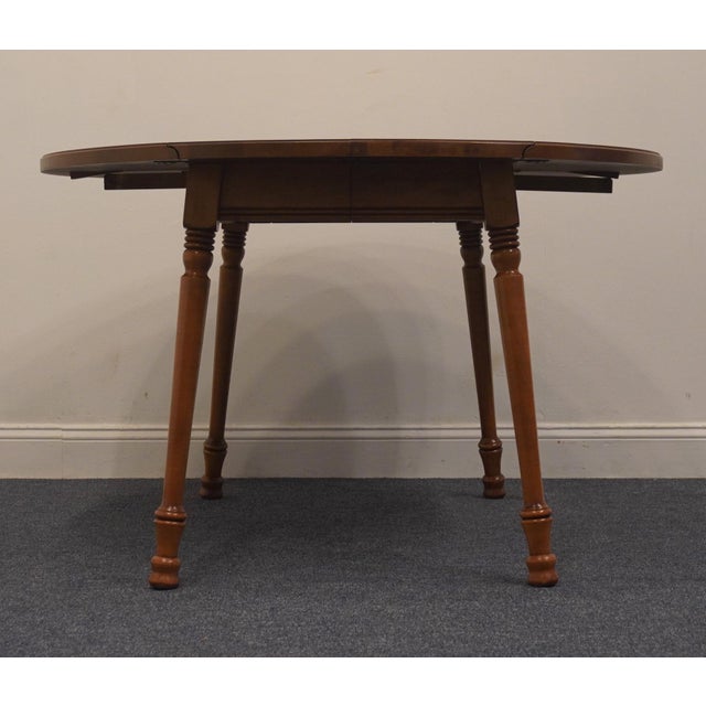 TELL CITY Solid Hard Rock Maple Colonial Early American 48" Drop Leaf Dining Table F8162 Has the Formica top / No extra...