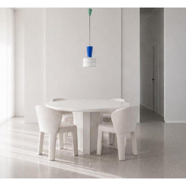 Italian pendant light produced in the 1960s, crafted from glass and brushed metal. The design combines geometric forms in...